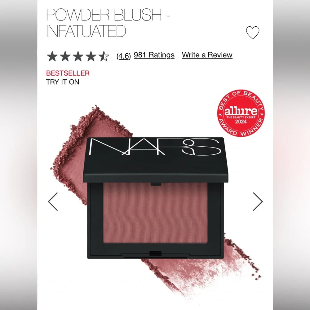NARS Powder Blush in Infatuated (Matte Deep Plumberry)